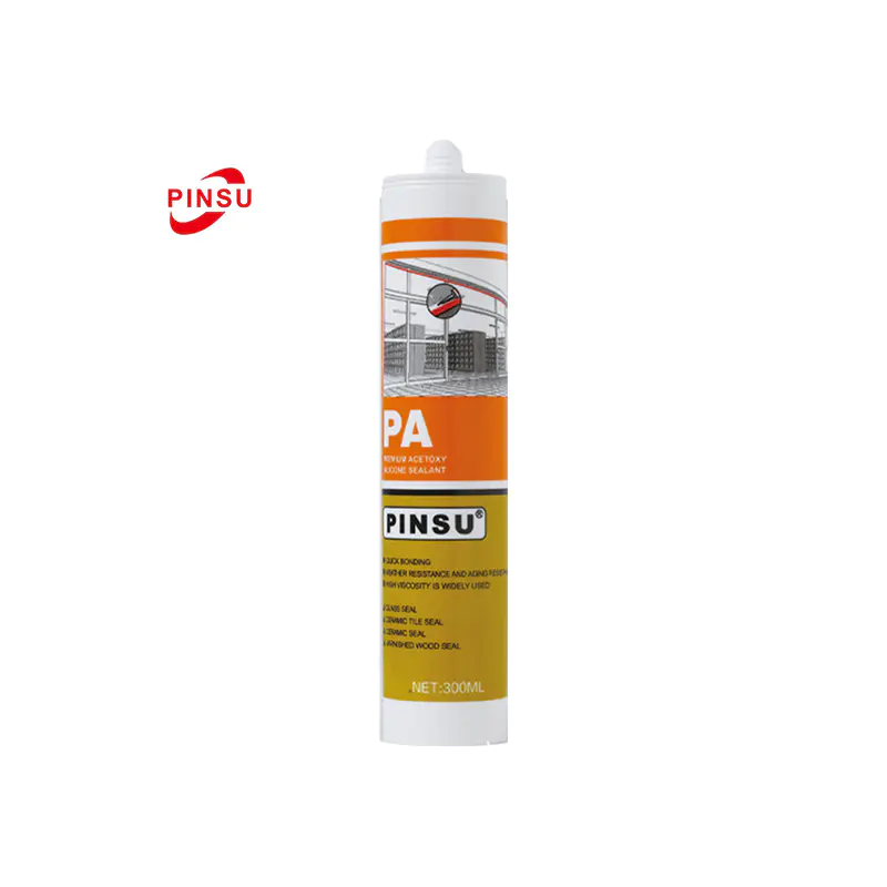 PINSU-PA Fast Cure น้ำยาซีลซิลิโคนอะซิติกกันน้ำและเชื้อราสำหรับห้องน้ำและห้องครัว